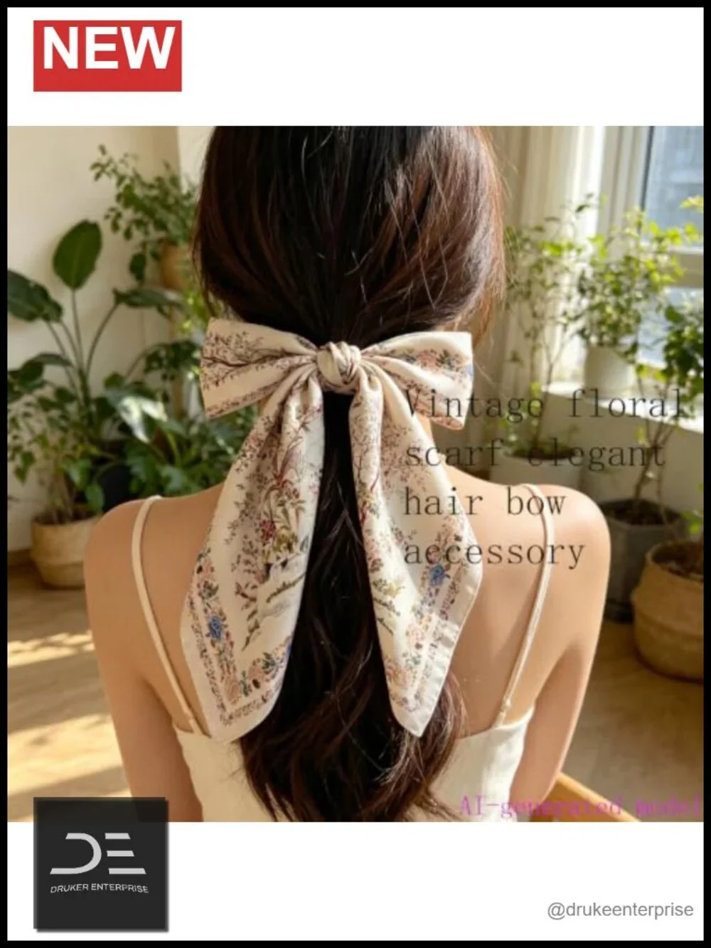 Silk Bandana Scarf for Women - Satin Head Wrap Hair Scarf 27.5